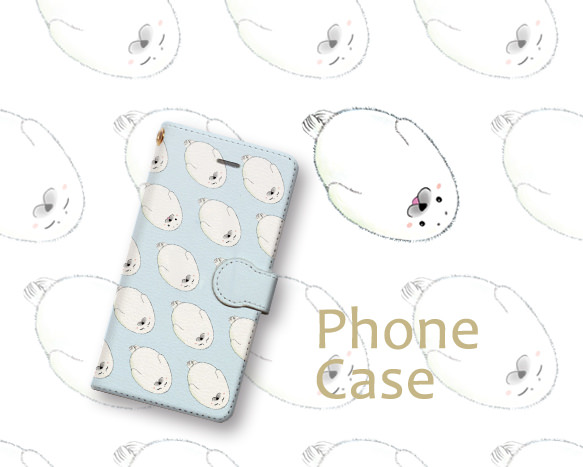 もふもふアザラシのiPhoneケース